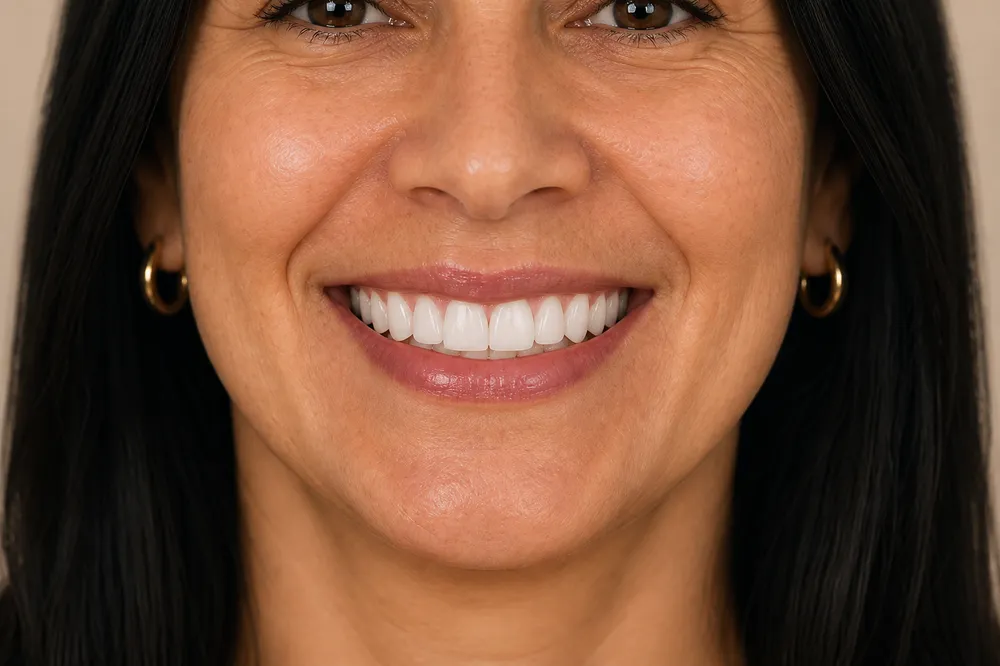 Sorriso depois do alinhamento
