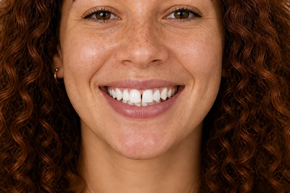 Sorriso antes do alinhamento