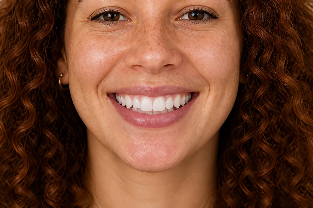 Sorriso depois do alinhamento
