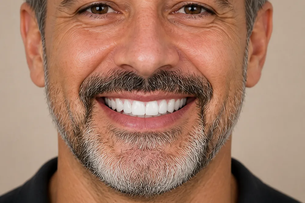 Sorriso depois do alinhamento